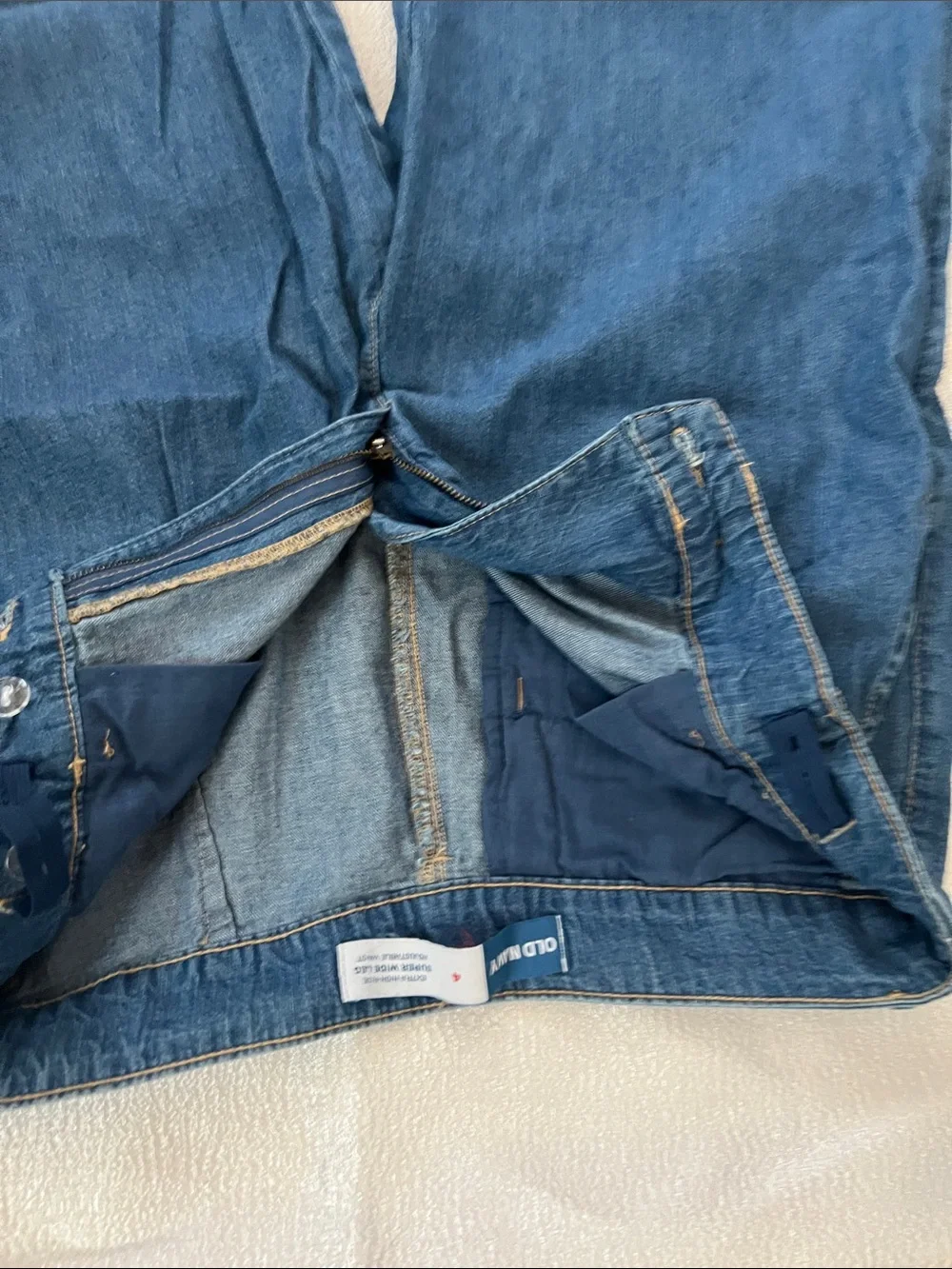 Old Navy Dark Blue Denim Button-Front Tank set with pants (size 4)